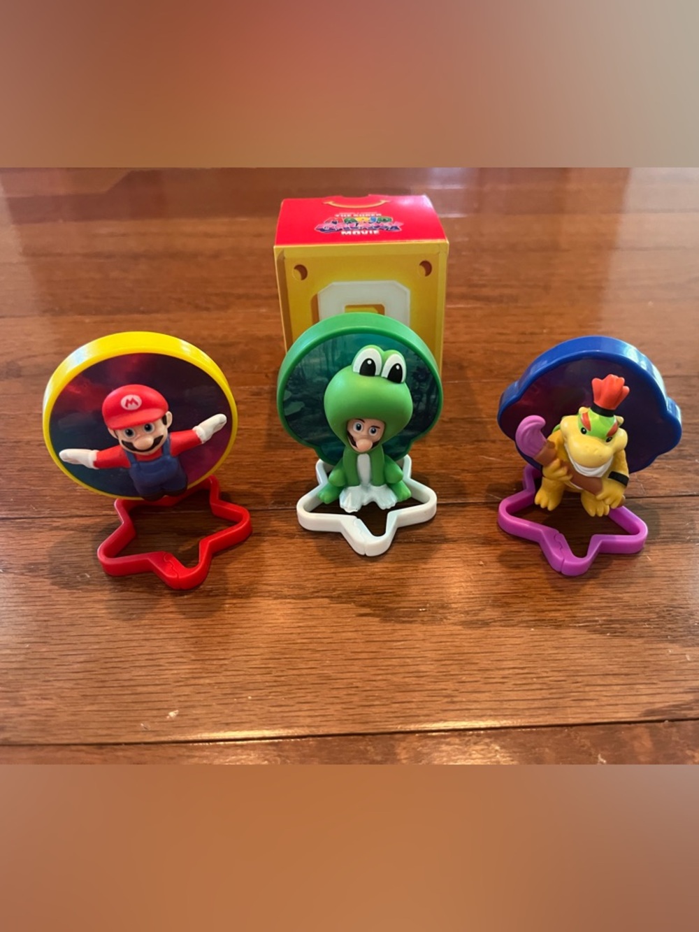 McDonald's Happy Meal Toys Super Mario-Mario, Luigi, Bowser Jr